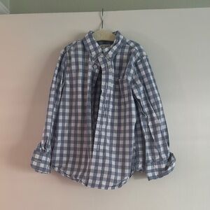 Kids Crewcuts 3T Blue Checkered Shirt